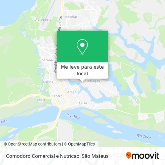 Comodoro Comercial e Nutricao mapa