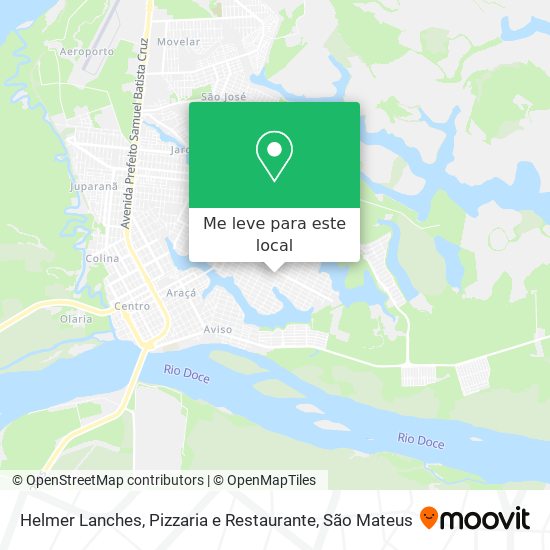 Helmer Lanches, Pizzaria e Restaurante mapa