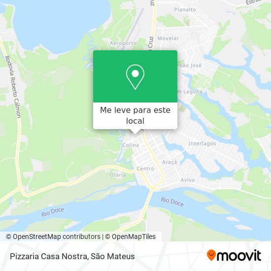 Pizzaria Casa Nostra mapa