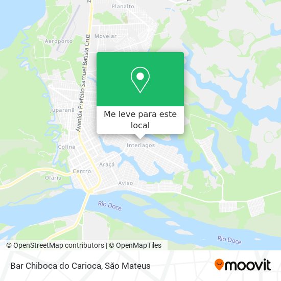 Bar Chiboca do Carioca mapa