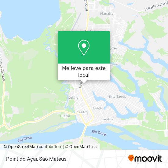 Point do Açai mapa