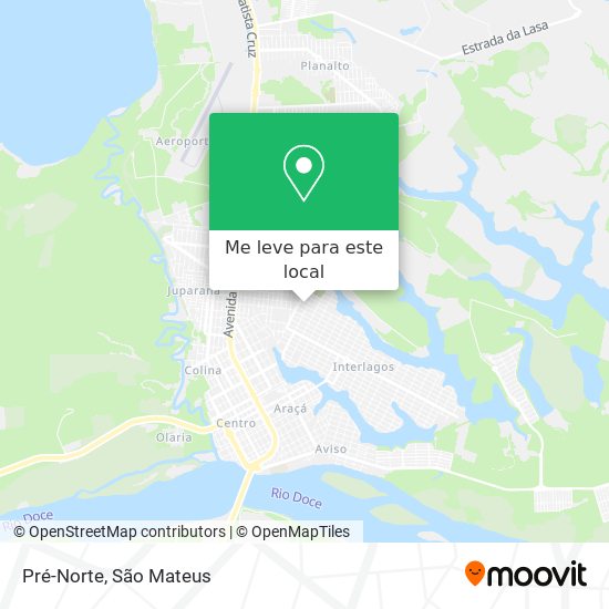 Pré-Norte mapa