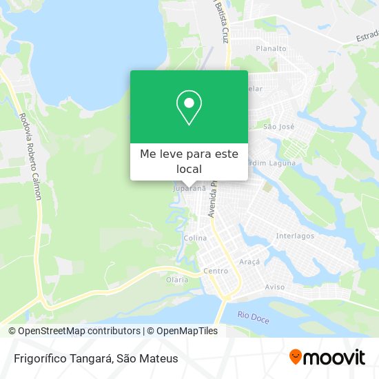 Frigorífico Tangará mapa