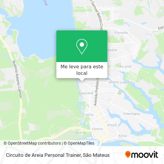 Circuito de Areia Personal Trainer mapa