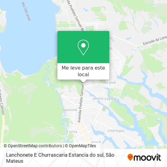 Lanchonete E Churrascaria Estancia do sul mapa