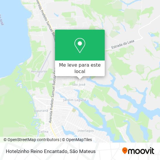 Hotelzinho Reino Encantado mapa