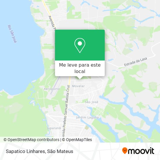 Sapatico Linhares mapa