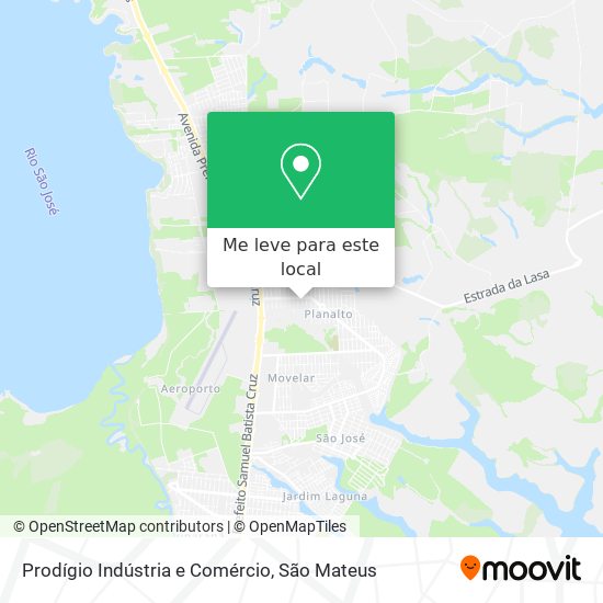 Prodígio Indústria e Comércio mapa