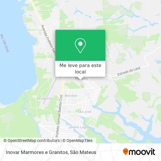 Inovar Marmores e Granitos mapa