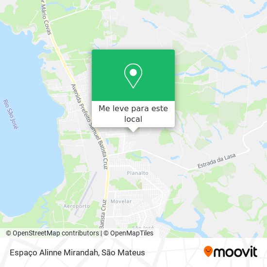 Espaço Alinne Mirandah mapa