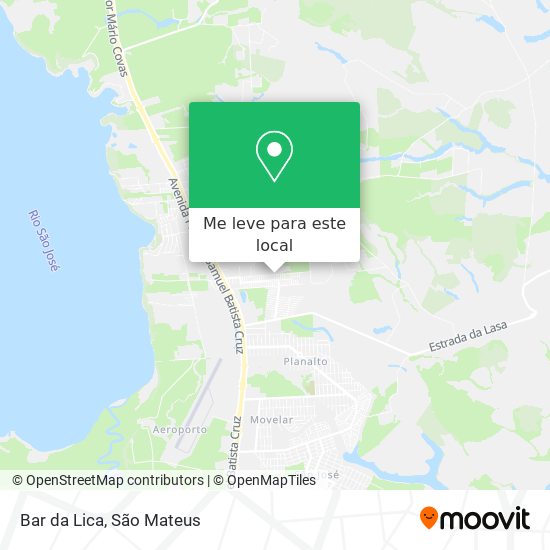 Bar da Lica mapa