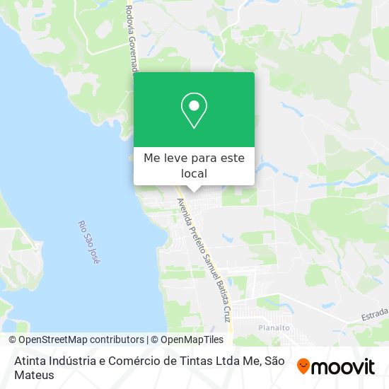 Atinta Indústria e Comércio de Tintas Ltda Me mapa