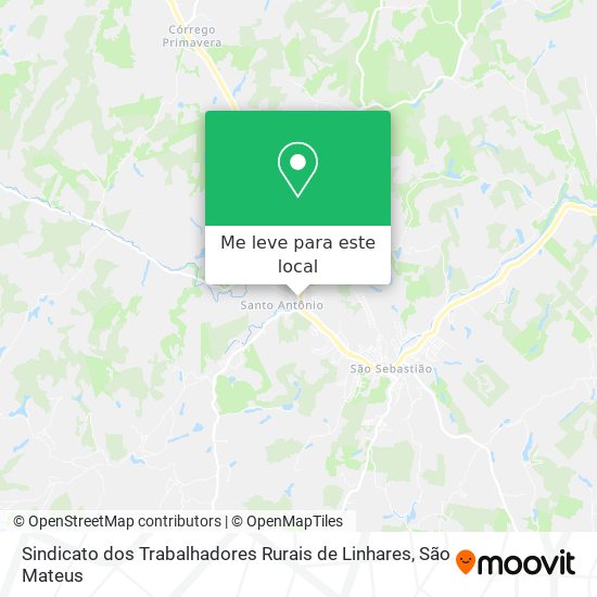 Sindicato dos Trabalhadores Rurais de Linhares mapa