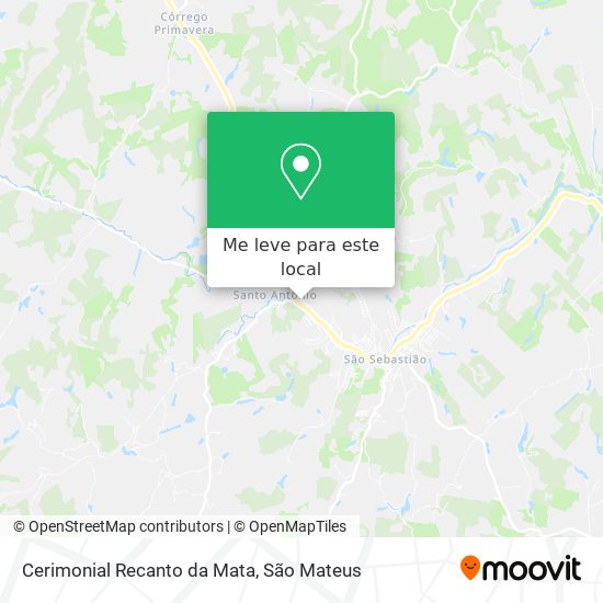 Cerimonial Recanto da Mata mapa