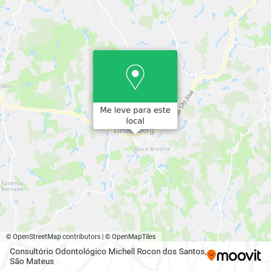 Consultório Odontológico Michell Rocon dos Santos mapa