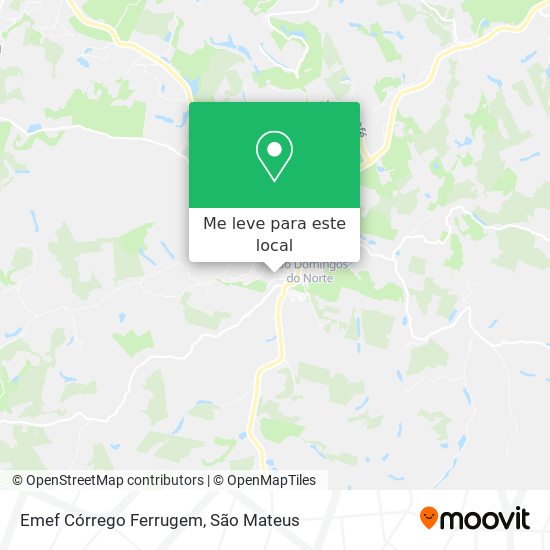 Emef Córrego Ferrugem mapa
