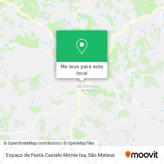 Espaço de Festa Castelo Monte Isa mapa