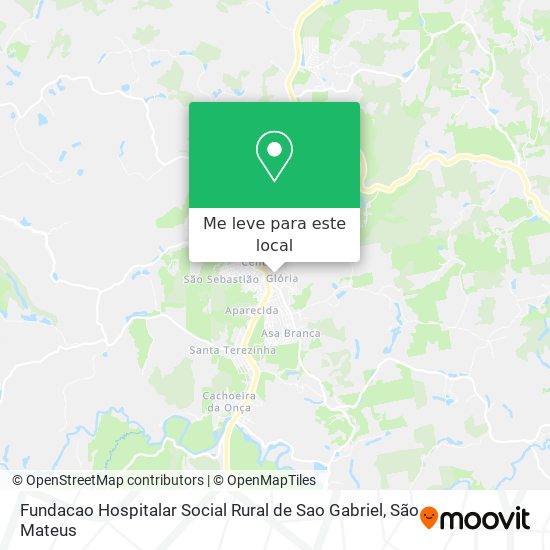 Fundacao Hospitalar Social Rural de Sao Gabriel mapa