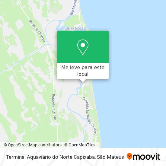 Terminal Aquaviário do Norte Capixaba mapa