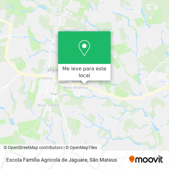 Escola Família Agricola de Jáguare mapa