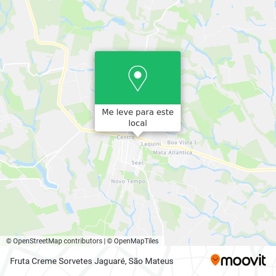 Fruta Creme Sorvetes Jaguaré mapa