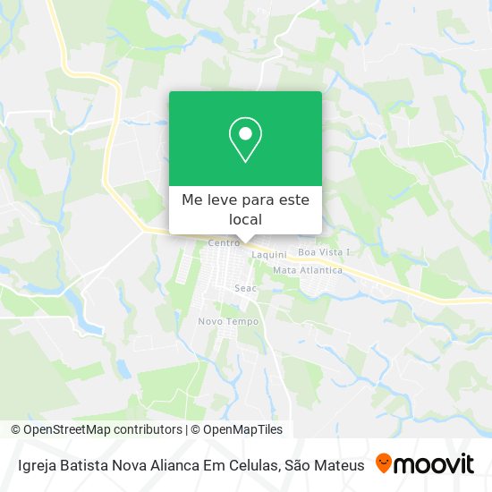 Igreja Batista Nova Alianca Em Celulas mapa