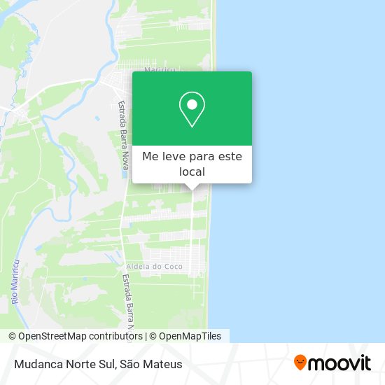 Mudanca Norte Sul mapa