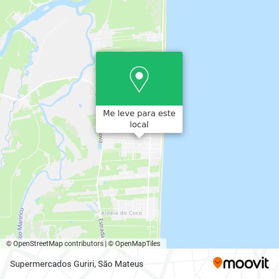 Supermercados Guriri mapa