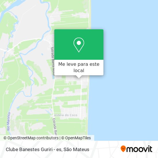 Clube Banestes Guriri - es mapa