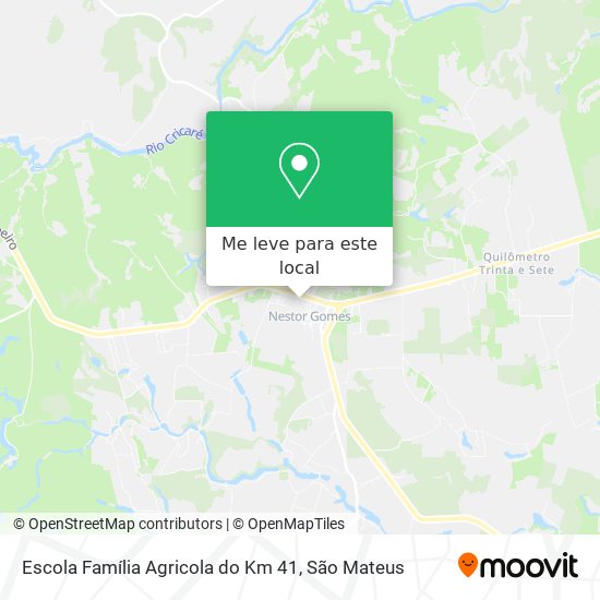 Escola Família Agricola do Km 41 mapa