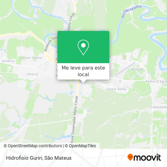 Hidrofisio Guriri mapa