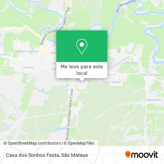 Casa dos Sonhos Festa mapa