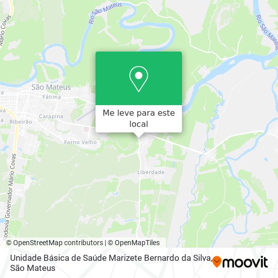 Unidade Básica de Saúde Marizete Bernardo da Silva mapa