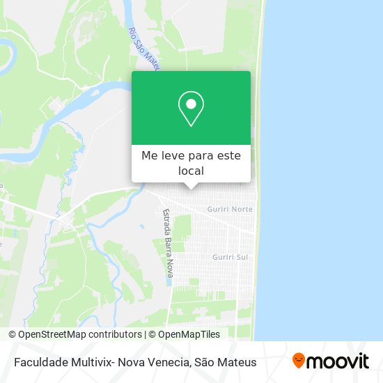 Faculdade Multivix- Nova Venecia mapa