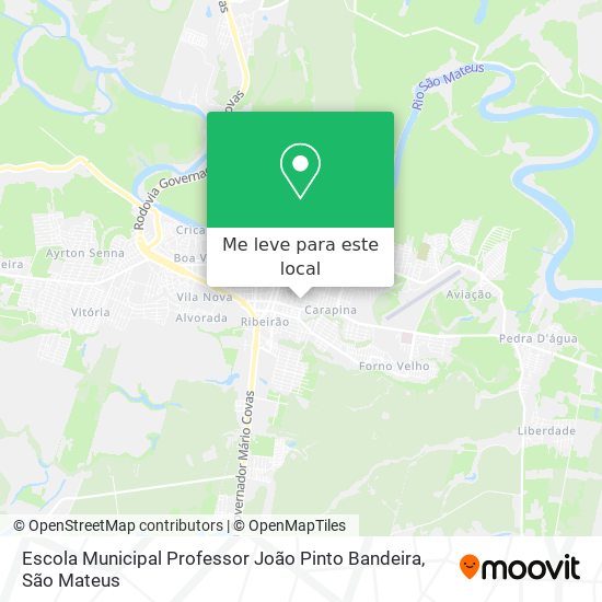 Escola Municipal Professor João Pinto Bandeira mapa