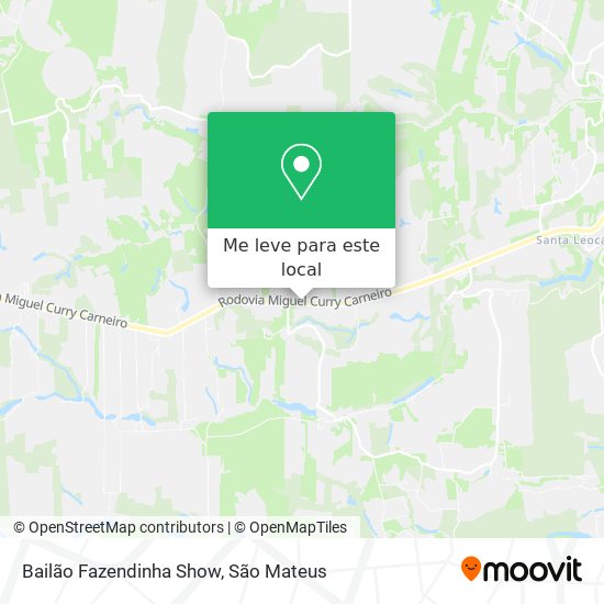 Bailão Fazendinha Show mapa
