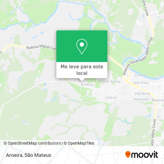 Aroeira mapa