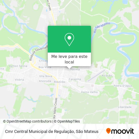 Cmr Central Municipal de Regulação mapa