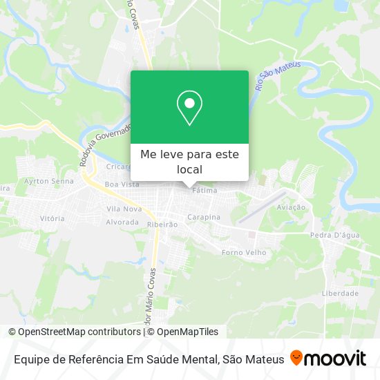 Equipe de Referência Em Saúde Mental mapa