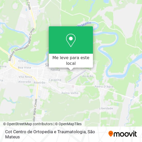 Cot Centro de Ortopedia e Traumatologia mapa