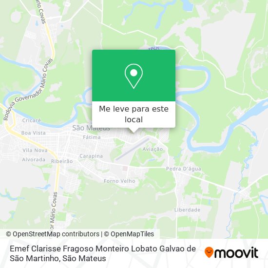 Emef Clarisse Fragoso Monteiro Lobato Galvao de São Martinho mapa