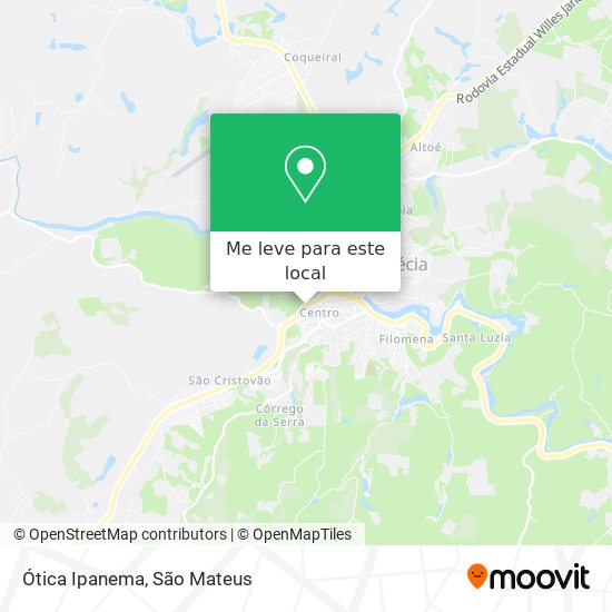 Ótica Ipanema mapa