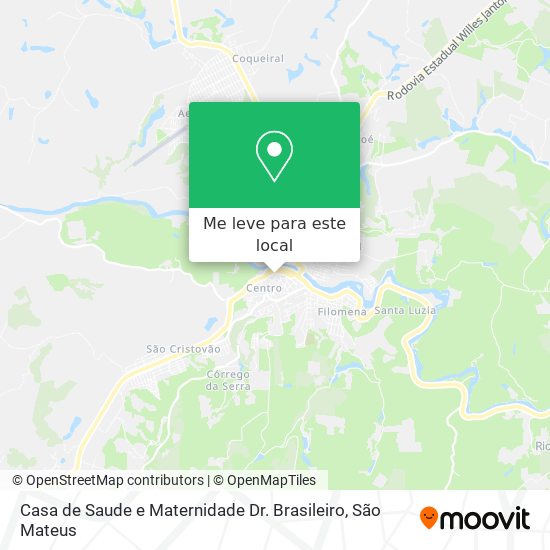 Casa de Saude e Maternidade Dr. Brasileiro mapa