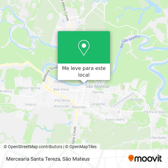 Mercearia Santa Tereza mapa