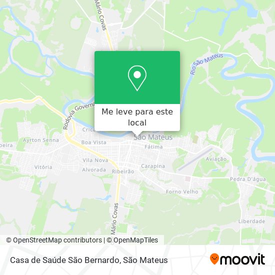 Casa de Saúde São Bernardo mapa