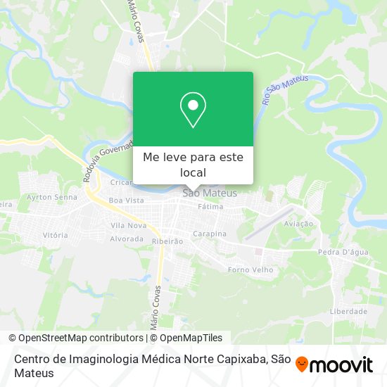Centro de Imaginologia Médica Norte Capixaba mapa