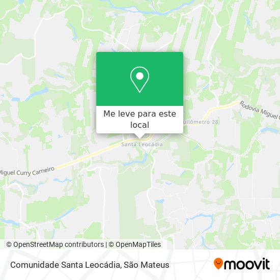 Comunidade Santa Leocádia mapa