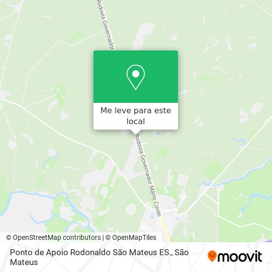 Ponto de Apoio Rodonaldo São Mateus ES. mapa