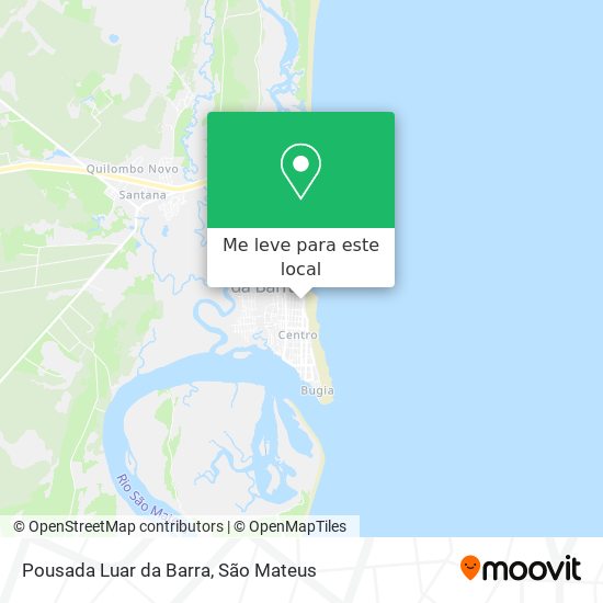 Pousada Luar da Barra mapa