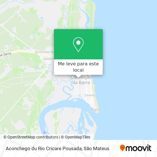 Aconchego du Rio Cricare Pousada mapa